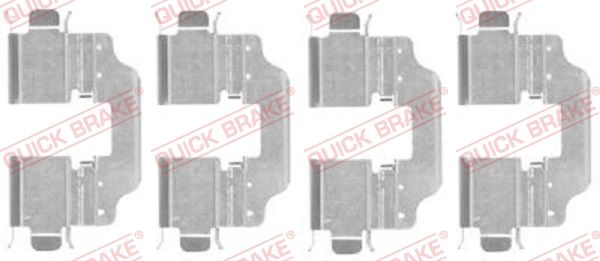 QUICK BRAKE priedų komplektas, diskinių stabdžių trinkelės 109-1773